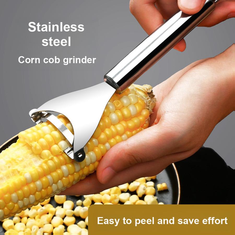 2 Pcs Stainless Steel Peelers Corn Remover Kitchen Household Corn Peeler Fishing Tool