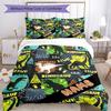 Dinosaur Customize Your Name Bedding Set Breathable Duvet Cover With Pillowcases Decorative Bed Linen For Bedroom Home Decoration Birthday Gift