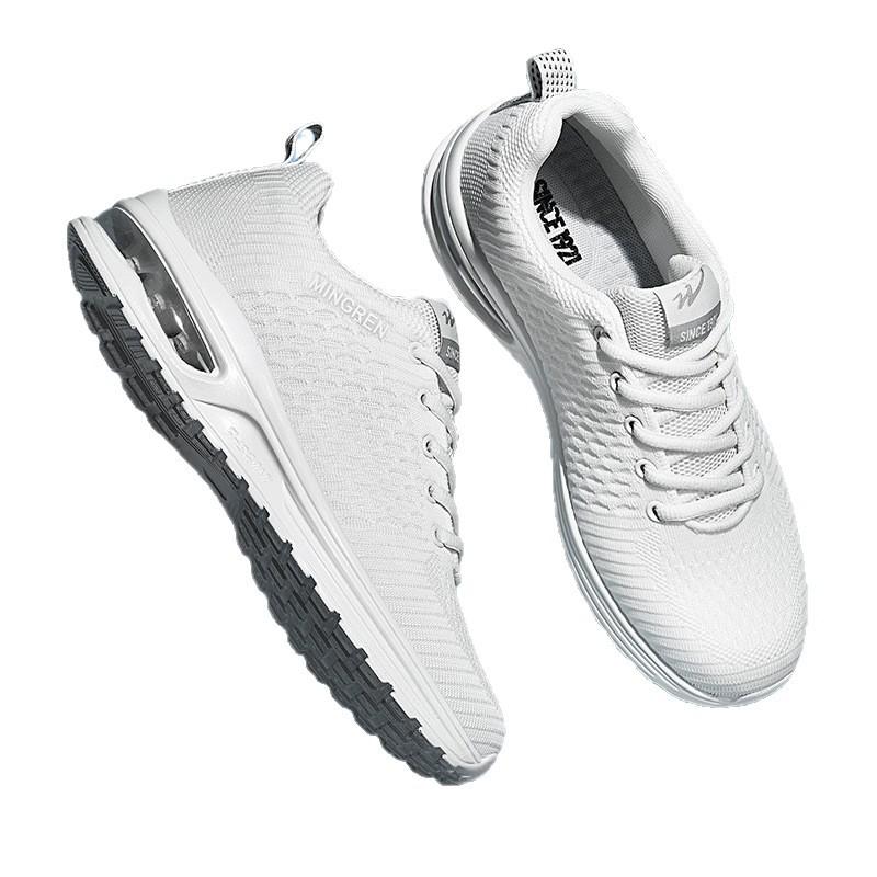 Mesh breathable men's sports men's flying woven running lightweight shock-absorbing rebound air cushion