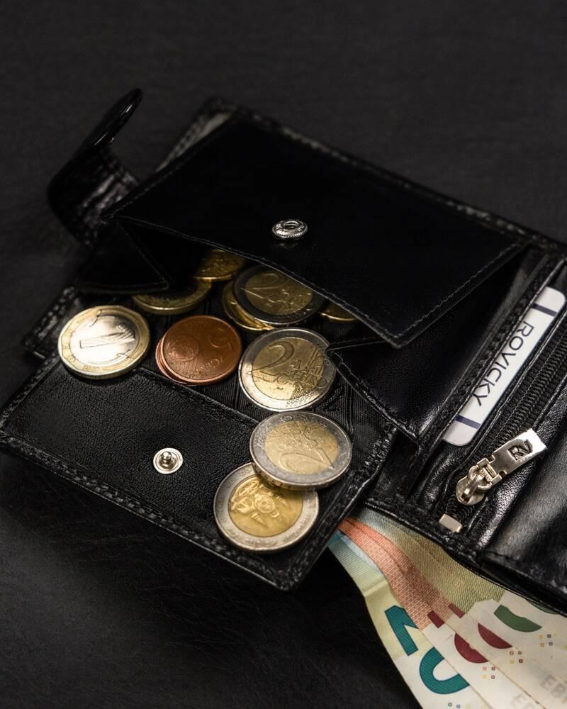 Large men's wallet made of natural leather - Rovicky