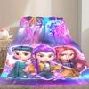 [1pc Kpop Demon Hunters Blanket] All-Season Blanket - Cozy Blanket for Sofa Couch Home Decoration, Digital Printed Nap Blanket