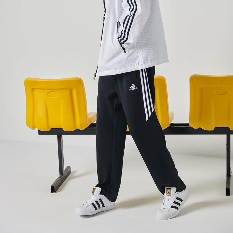 Adidas Side Stripe Retro Sports Jogger Pants Men Bottoms Black White TR30P4-CBW