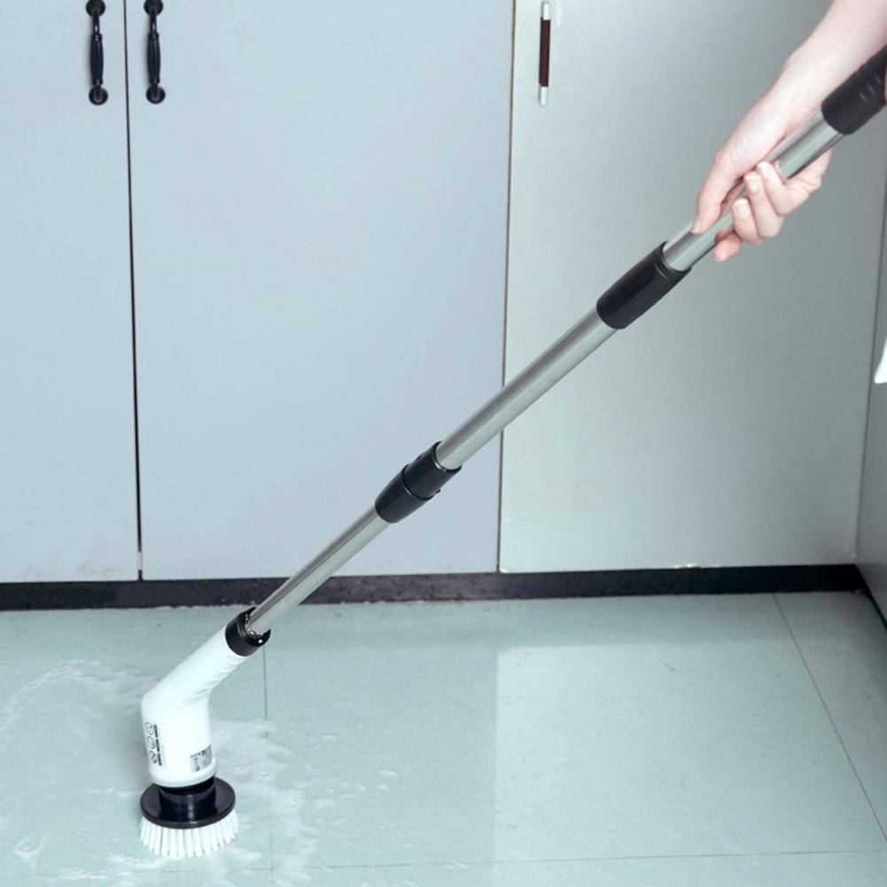 Scrubber Brush Rechargeable Electric Spin Scrubber with 7 Versatile Brush Heads for Tub Tile Floors Wireless Brush for Super