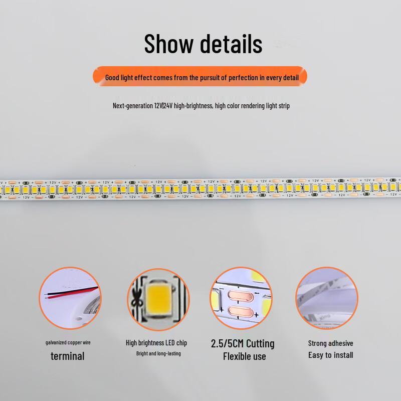OEING 24V 2835 Warm White LED Strip Light