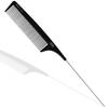 Vega Professional Pin Tail Comb (Carbon Anti-Static Black Line Hair Comb)