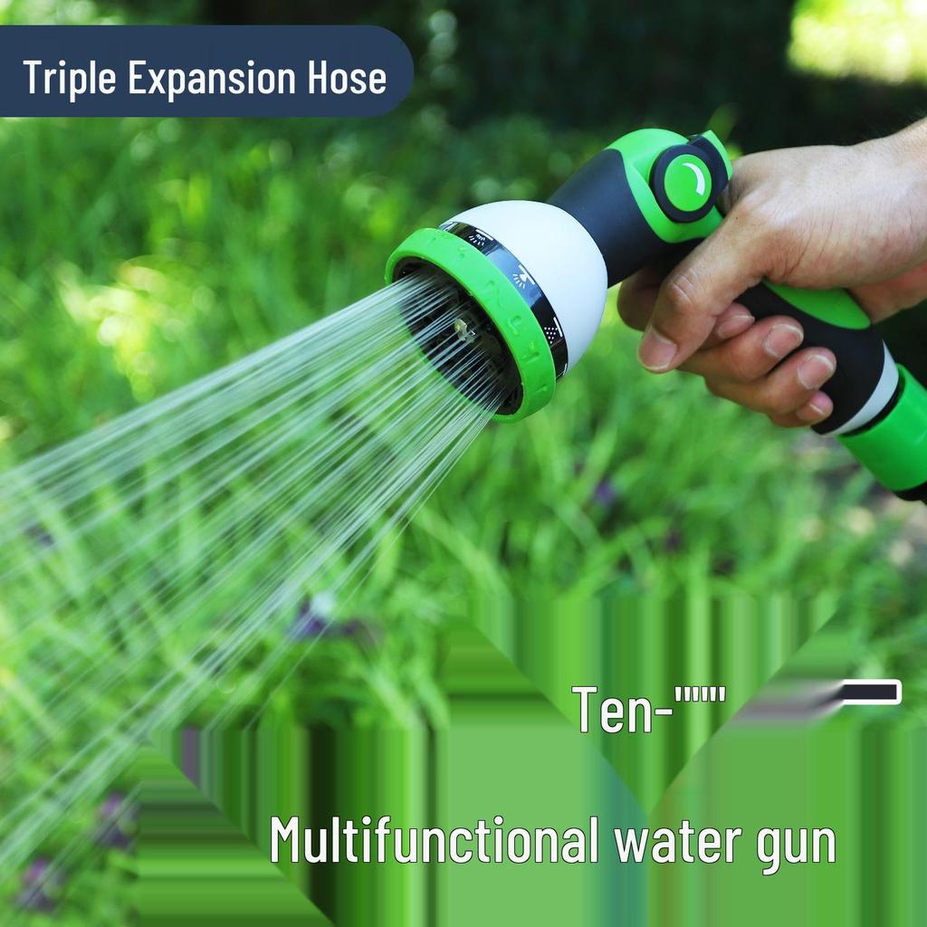 Retractable High-Pressure Hose: Versatile Car Wash & Garden Watering Tool for Easy Storage