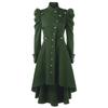 Womens Vintage Steampunk Long Coat Gothic Overcoat Ladies Retro Jacket