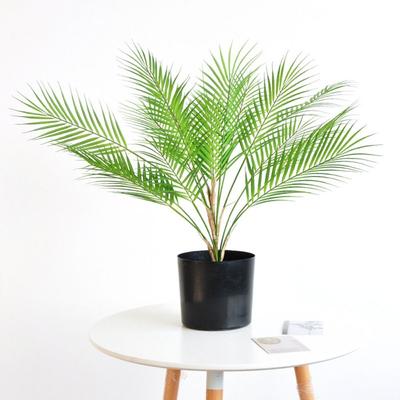 Artificial Palm Branches Plants Leaf Green Simulated Plants Palm Leaves Long Branch Tropical Fake Plant Garden Balcony Decor