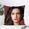 Anne Hathaway Pillow Case Square Pillow Bedroom Sofa Leisure Comfort Cushion Car Living Room Home Decoration