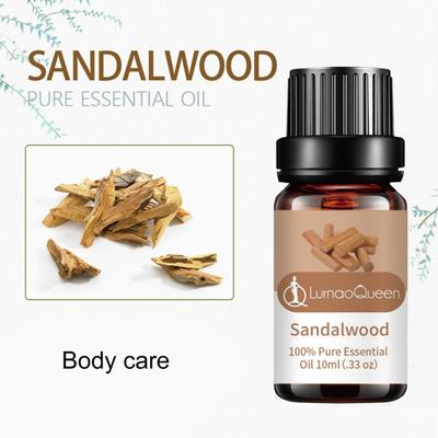 Olio di sandalo da 10 ml, di lunga durata, facile da assorbire, restringe i pori, pulizia profonda, riparazione