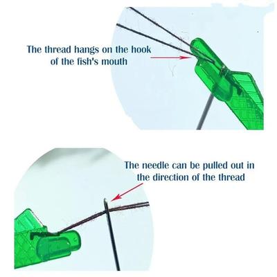 5/10pcs With Hook Fish Shape Mini Threader DIY Sewing Craft Tools Fish Type Needle Threader Automatic Sewing Needle Threader