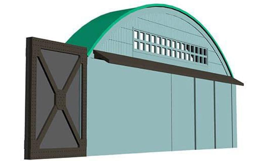 

Зеленый ангар Max N Gauge Warehouse 2220 Железнодорожные модели