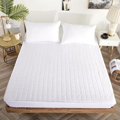 Solid Color Quilted Mattress Cover King Queen Twin All-inclusive  Bed Protector Cover Anti-mite Bed Cover No Pillowcase