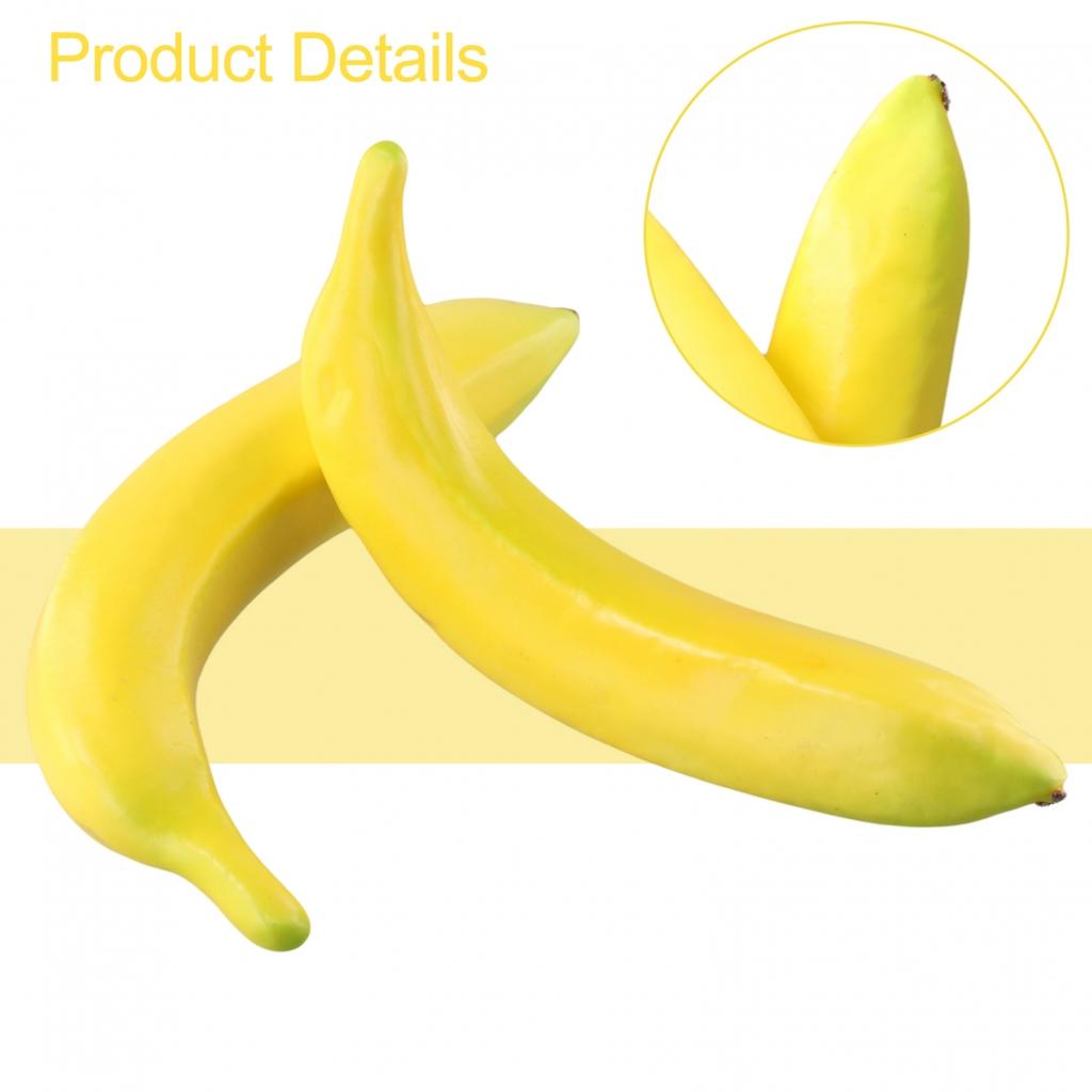 Set Artificial Bananas Table Display Wedding Decor 20cm