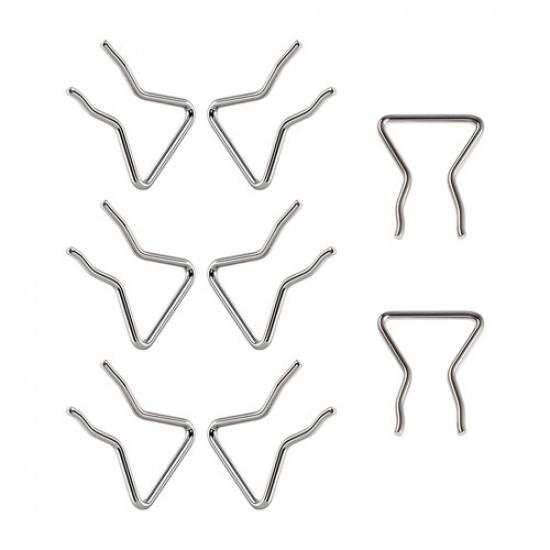 Stainless Steel 10x Fuel Injector Connector Clip for Chevy Suburban 6.6L 2004