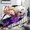 Dragon Ball character Print Flannel Blanket High quality Comfortable for All Seasons Home Decor Warmth and Comfort Perfect for Christmas Gifts