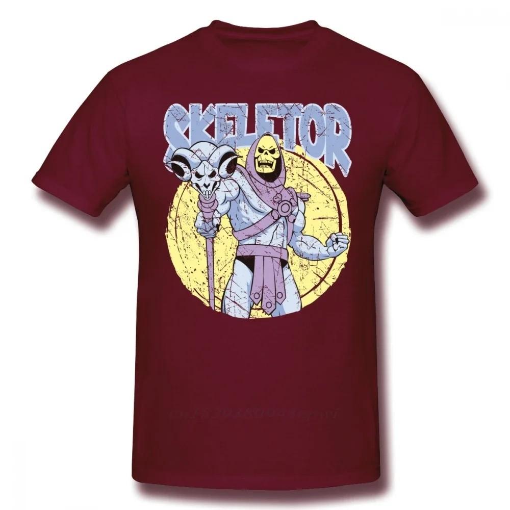 Skeletor Cotton T-Shirt Masters of The Universe Anime Graphic Cotton T-Shirt XL