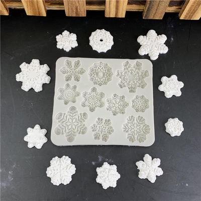 Snowflake Shape Creative Baking Tools Cookie Cake Silicone Tools Baking Accessories Making Cake Tools Kitchen Cake Decor