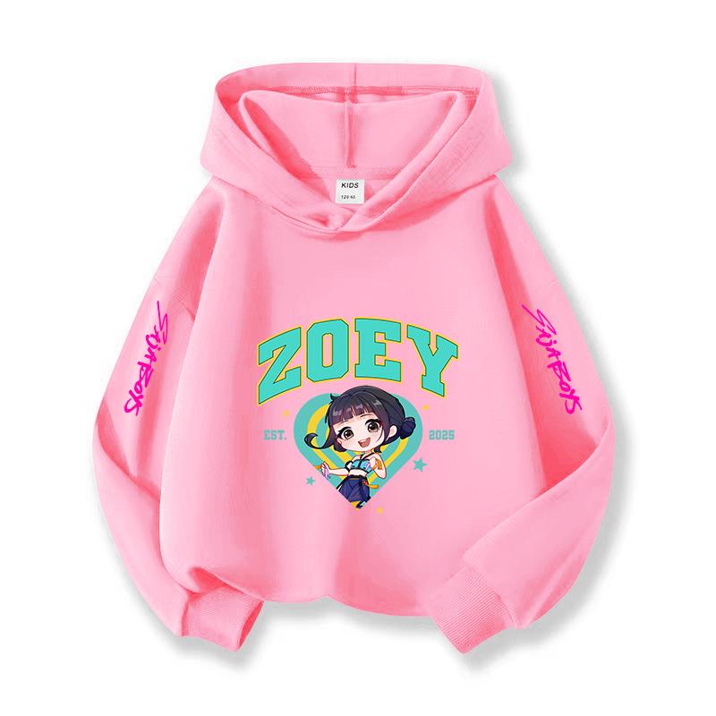 Kpop Christmas Leisure Children's Hoodie Halloween Korean Fashion Witch Hunting Fans Essential Girls'  Top