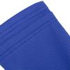 1 Pair Soccer Shin Guard Socks Double Layer Shin Pad Sleeves for Football Training Blue