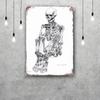 skeleton Vintage Tin Sign Home Decor Wall Decor Art Wall Mural Room Decoration Decor Retro Metal Sign Plate Bar Posters