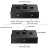 Switch Audio Stereo a 3,5 mm a 2 Vie Bidirezionale Splitter Box 2 In 1 Out 1 In 2 Out Con Pulsante Mute