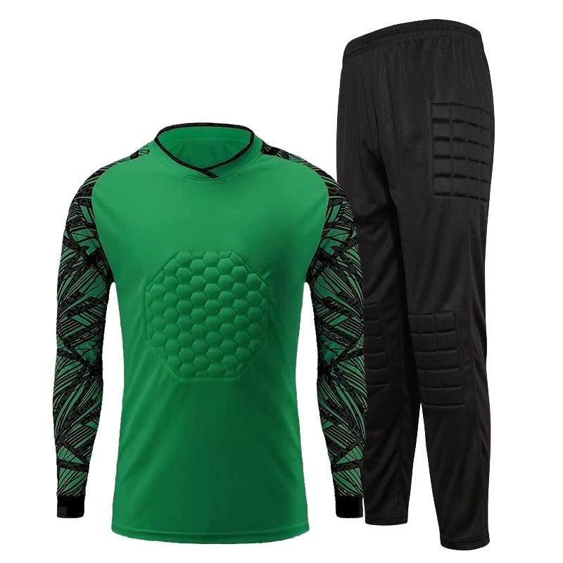 Goalkeeper Long Sleeve Padded Jersey Set - Anti-Fall, Anti-Collision Football Uniform