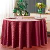 European Style Double Hook Floral Round Tablecloth for Hotel, Restaurant & Wedding Conference Dining Tables