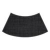 Bathroom Water Absorbent Mat Arc Shaped Non Slip Rug Imitation Linen Weave For Toilet Shower Room Doorway Floor Mat