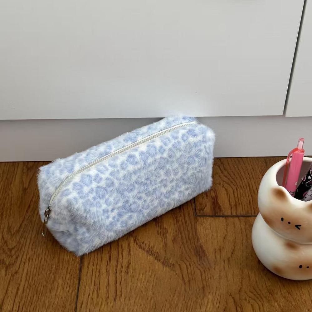 Multi-functional Pen Bag Leopard Print Portable Stationery Pouch Stationery Organizer School Office