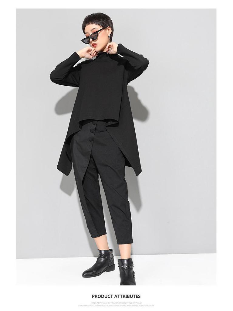 European & American Trendy Women's Slimming Long-Back Shirt - Autumn/Winter Versatile Style