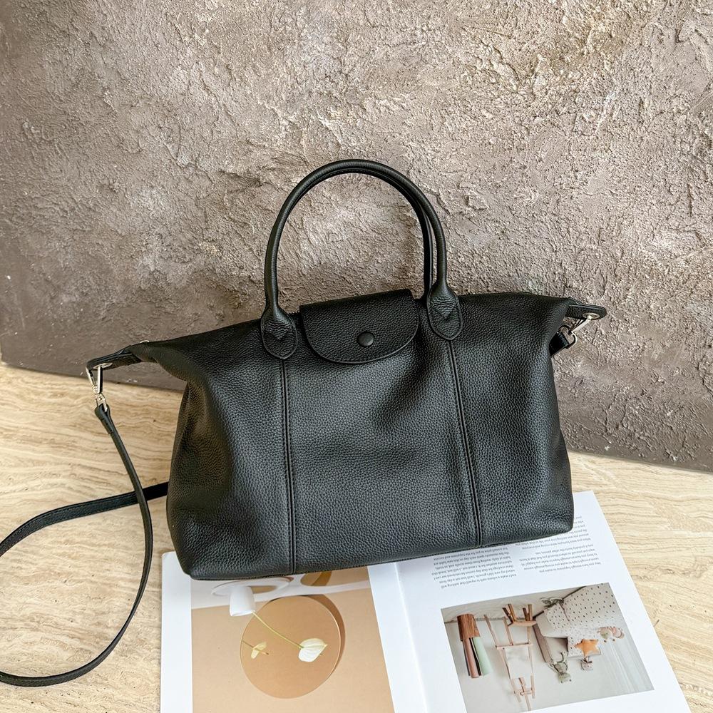 Modische Knödeltasche für Damen Handtasche mit großem Fassungsvermögen und Umhängetasche aus echtem Leder