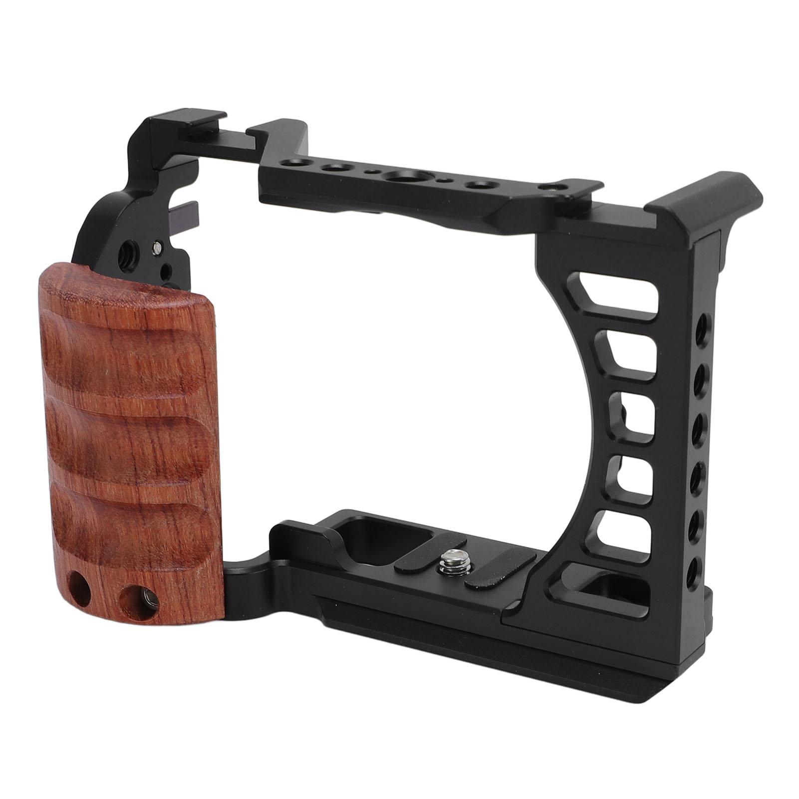 

Клетка для камеры с боковой ручкой 14 дюймов 38 дюймов Резьбовые отверстия Крепление «холодный башмак» Быстросъемное основание Полная версия чёрный