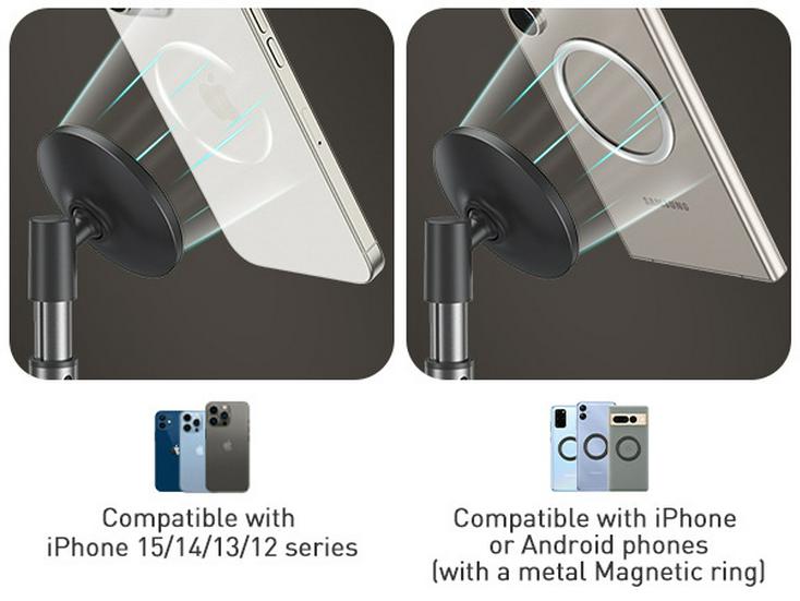 iDock 360° Rotating Magnetic Phone Holder & Desk Organizer T105