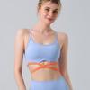 Foreign Trade Cross-Border Fashion Sports Bra with Chest Pad Bubble Wrap Fitness Quick-Drying Intimates Beautiful Vest Yoga Clothes Suit Women