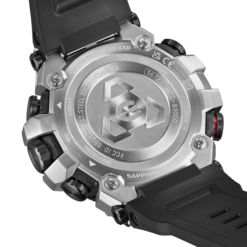 Casio G-SHOCK Men's Stainless Steel 200M Water Resistant Quartz Watch MTG-B3000-1A