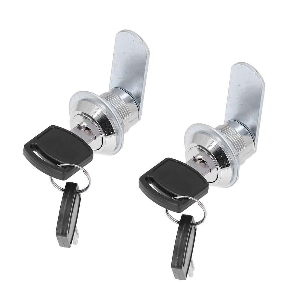 2pcs Cylinder Cam Locks RV Compartment Lock Keyed Alike Cam Locks Tool Box Replacement Hardware