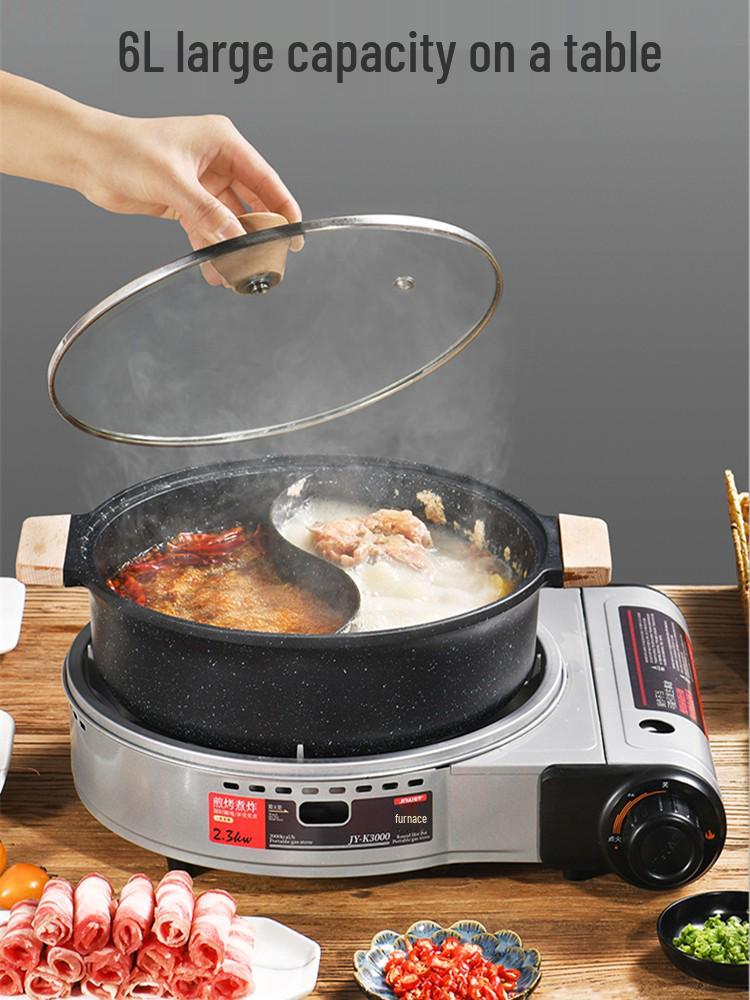 Portable Multifunctional Cassette Stove for Outdoor Cookouts & Grilling