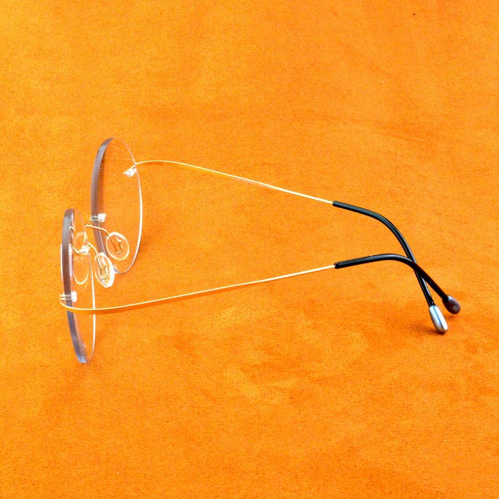 Round Reading Glasses Men Women Portable Rimless Reading Glasses +0.75 +1 +1.5 +1.75 +2 To +4