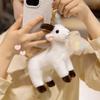 Simulated Goat Doll Pendant Cute Aries Black Plush Toy Doll Backpack Keychain Hanging Doll