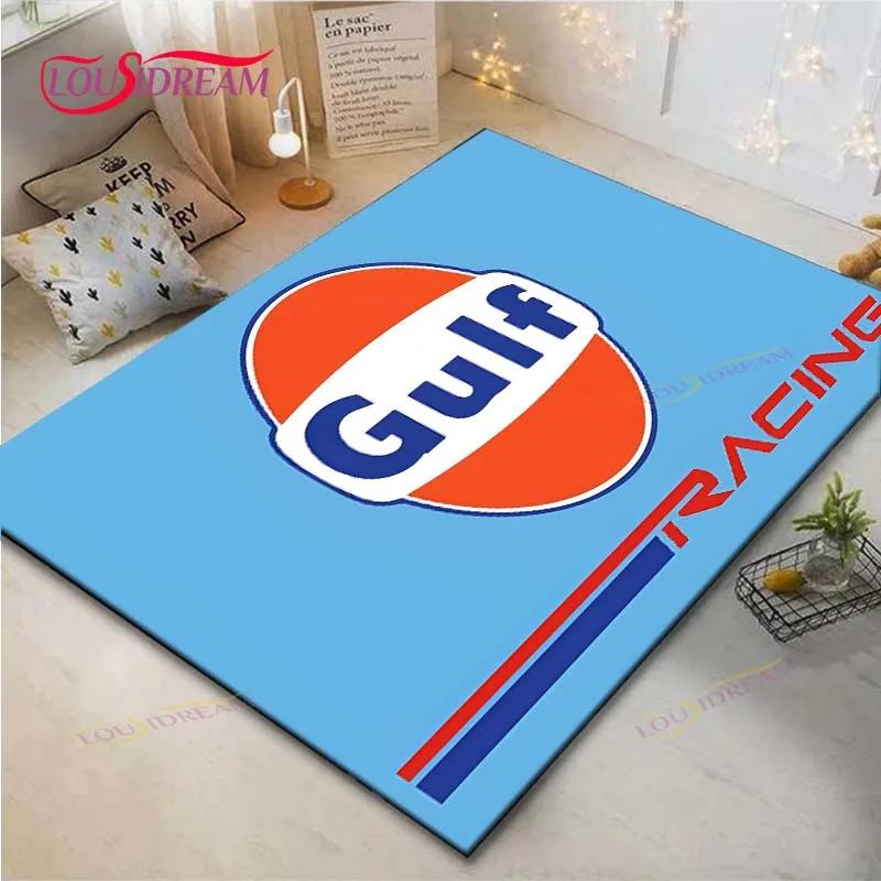 Alfombras de Moda Digitalmente Impresas G-Gulf Racing para Sala de Estar Alfombra de Área Antideslizante Alfombrillas para Habitación Infantil Esterilla de Yoga Alfombra Grande Decoración