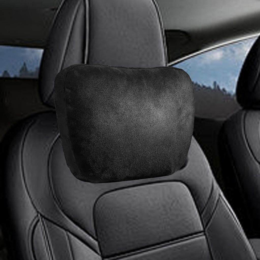 Car Neck Pillow Car Headrest Comfortable Auto Accessories for Driving Suede Easy