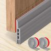 Heavy Duty Draft Stopper Silicone Under Door Draft Stopper Noise Reducing Insulator Door Bottom Sealing Strip Fits Interior/Exterior Doors