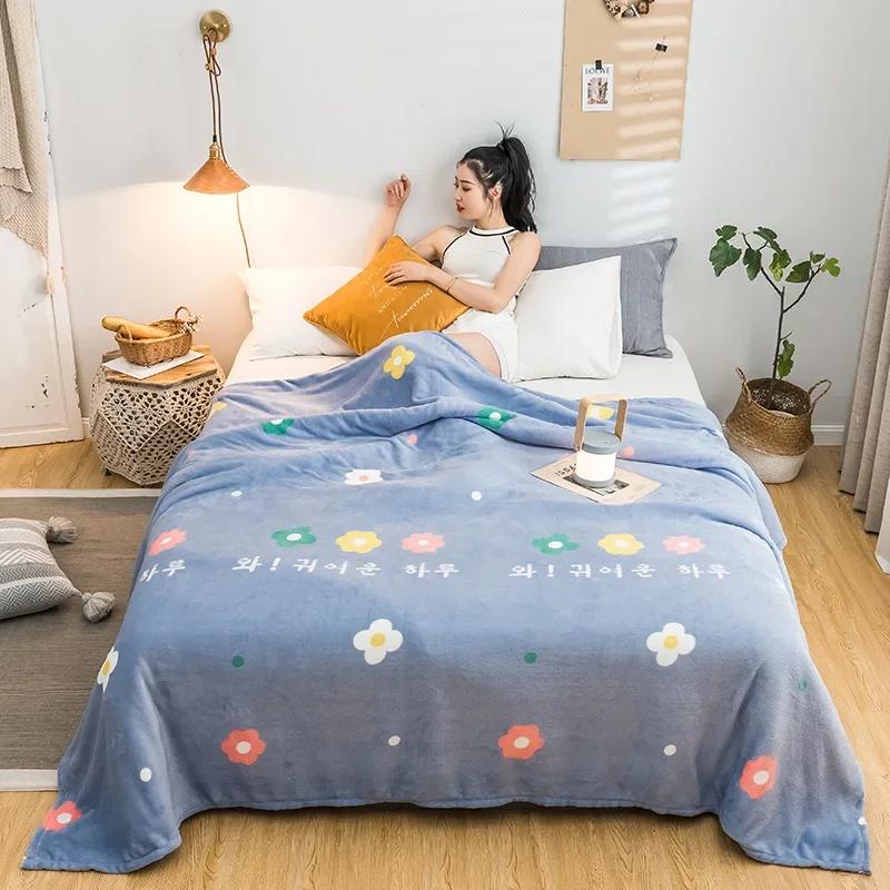 Stars Starry Sky Blanket Bedspread Warm Soft Flannel Print Throw Blankets Suitable for Sofa/Bed/Car Portable Blanket All Season