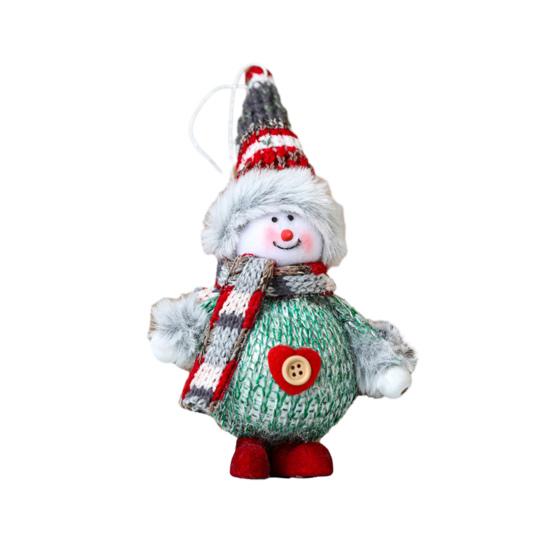 Vánoční přívěsek Santa Xmas Hanging Claus Sněhulák ve tvaru losa Ozdoba stromu pro slavnostní domácí dekorace