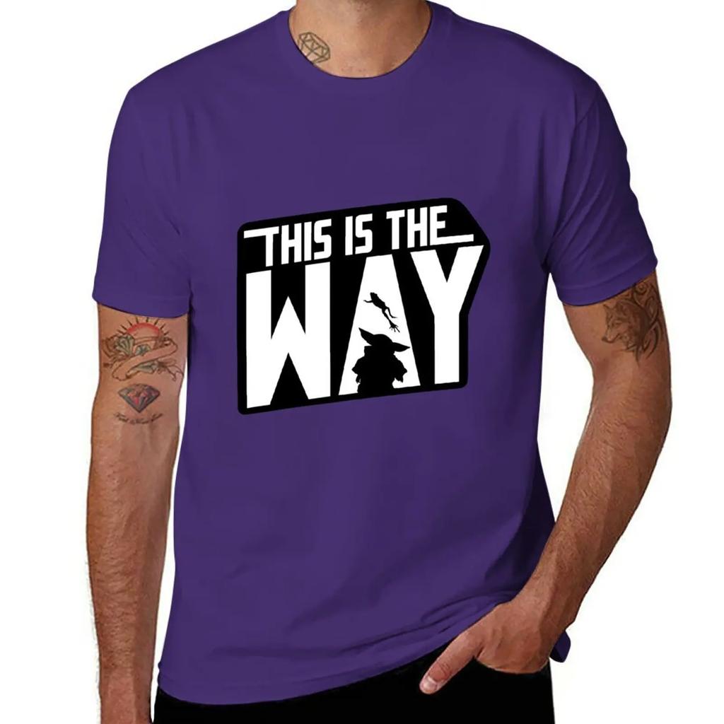 clothes mens t shirts casual stylish New This is the way grogu TShirt Short sleeve man Short Sleeve Cotton Summer Cartoon 2024