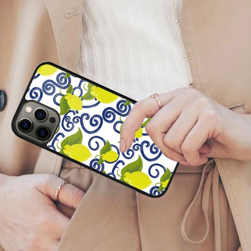 Mediterranean Lemon Bumper Magnetic Phone Case For APPLE iPhone 17 Air 16 14 13 12 Pro Max 15 Plus Wireless With MagSafe Cover