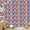 Baroque Damask Wallpaper Light Gray and Purple 50x1000