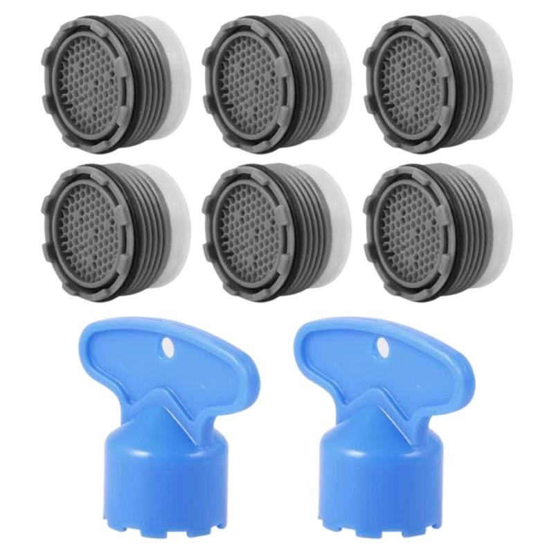 Aeratore per rubinetto di facile installazione con design in plastica resistente alla corrosione per aumentare la pressione dell'acqua e la filtrazione