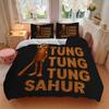 Golden Sahur Celebration Print 3Pcs Bedding Setduvet Cover With 2 Bedropillowcase Home Birthday Gift